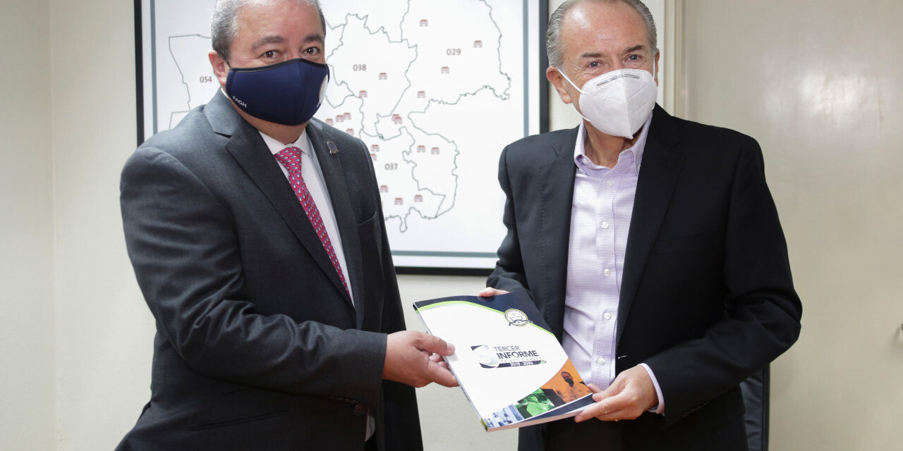 Presenció JM Carreras tercer informe de actividades de la FGE