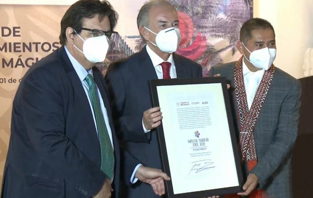 Santa María del Río, cuna del rebozo recibe nombramiento como Pueblo Mágico