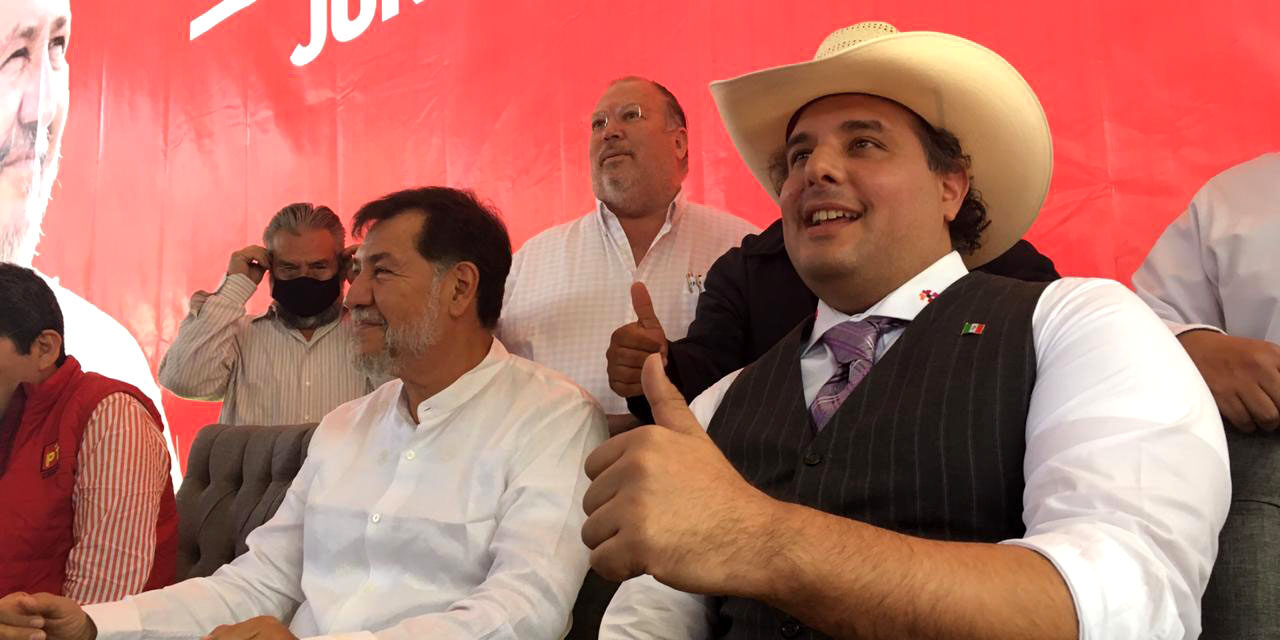 Fernández Noroña acude a SLP para dar su apoyo al alcalde de Cd. Valles Adrián Esper.