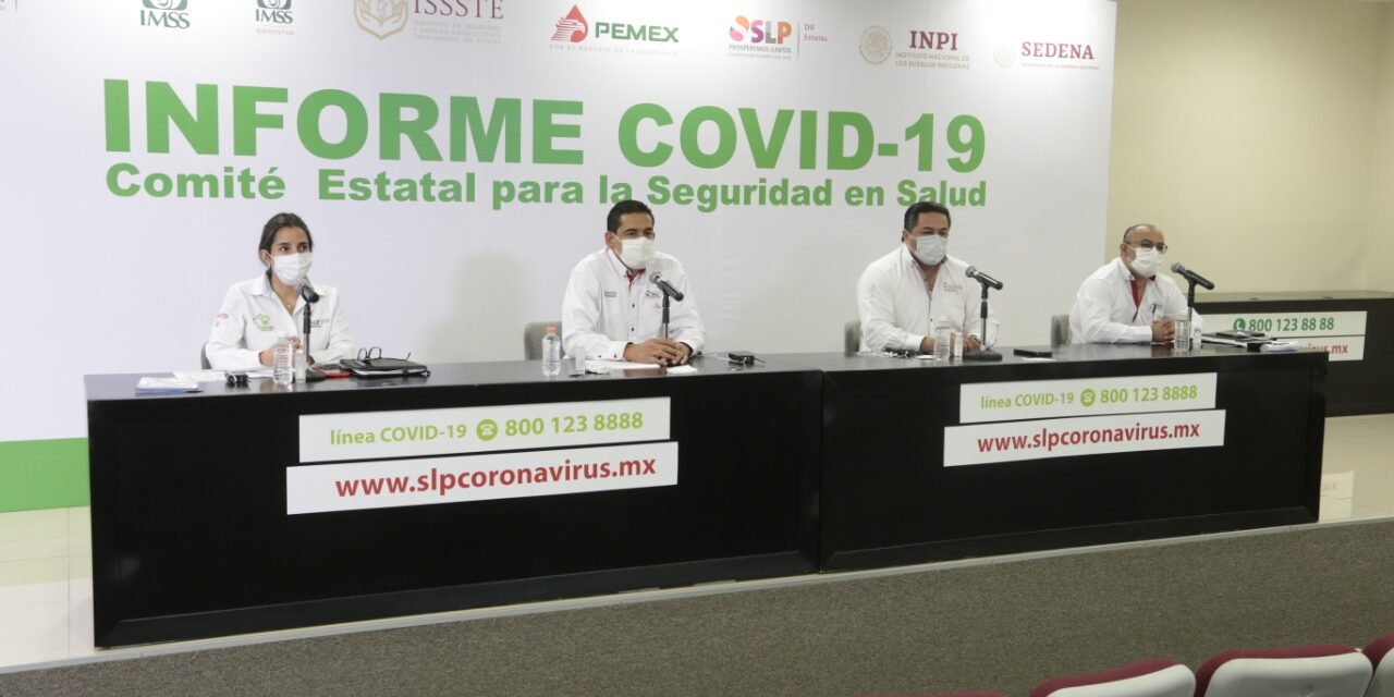 Muestra SLP incremento de casos por quinto día consecutivo