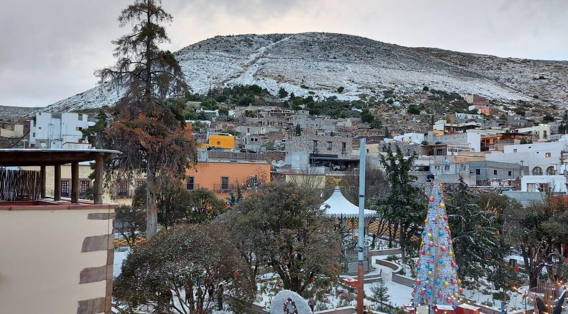 Cae la primera nevada en SLP