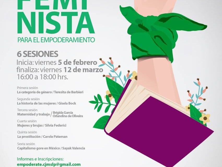 Abren inscripción para club de lectura feminista: CJM