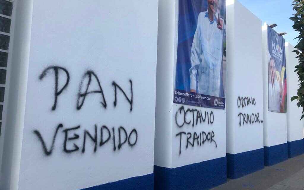 Niega Xavier Nava estar detrás de pintas a sede del PAN y ataques contra Octavio Pedroza.