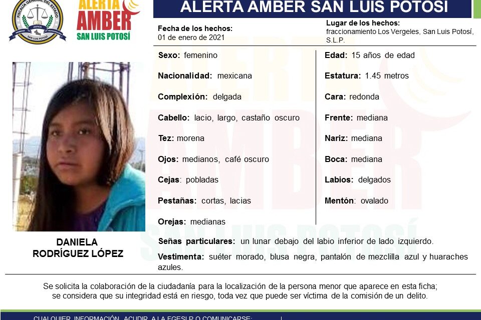 Activan Alerta Amber para localizar a dos adolescentes desaparecidas en la capital potosina