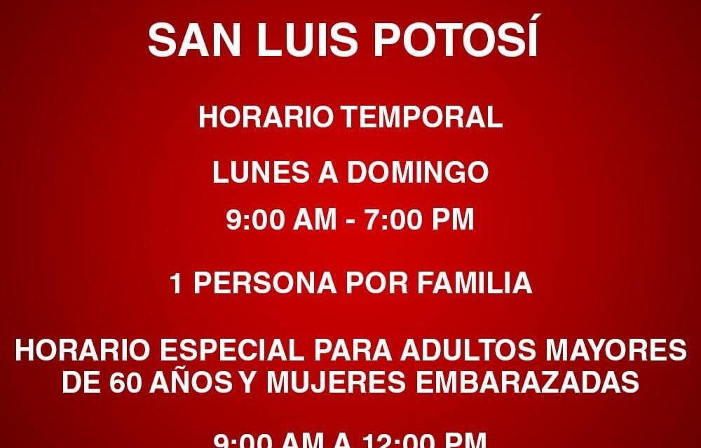 Cadenas de tiendas nacionales, anuncian reducción de horarios por la pandemia