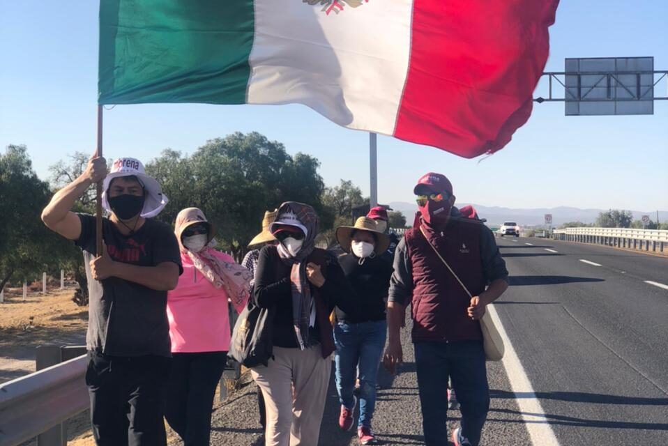 Avanza marcha por la legalidad de Francisca Reséndiz.