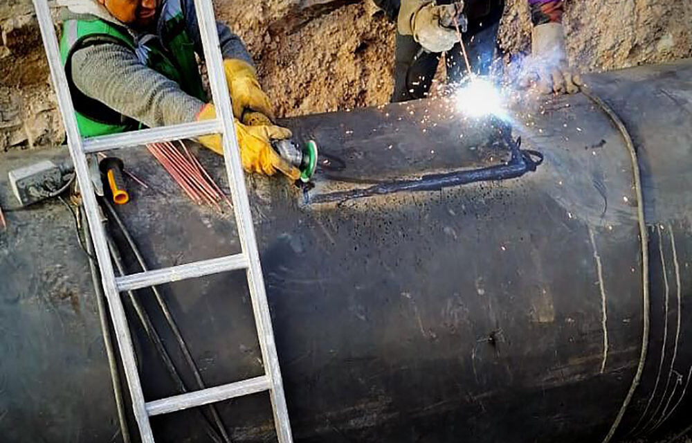 Anuncia Interapas avance en reparación al ducto de El Realito