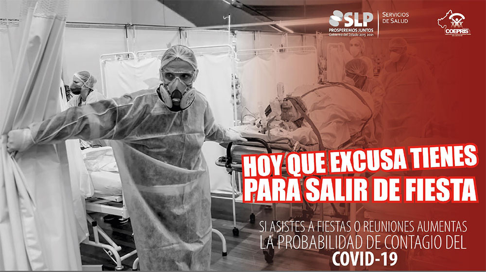 Baja incidencia de casos por Covid en SLP pero las muertes continúan.
