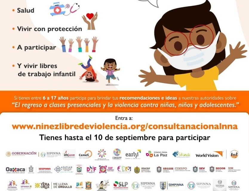 Invita SIPINNA a participar en la Consulta Nacional para conocer  la voz de la niñez en la pandemia