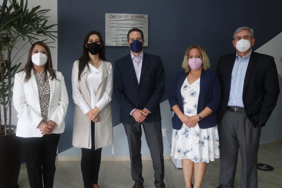 Secretaría del Trabajo de Hidalgo visita instalaciones del nuevo centro de conciliación laboral de SLP