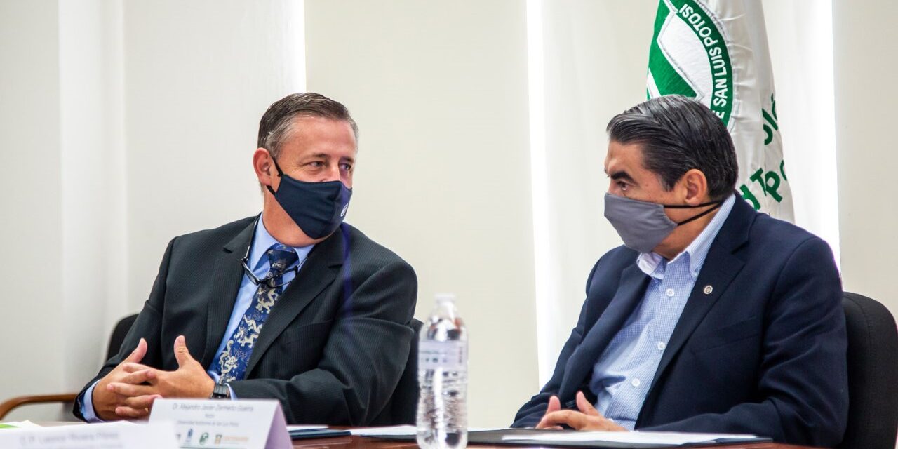 Firman convenio marco la UASLP y la Universidad Tecnológica de San Luis Potosí