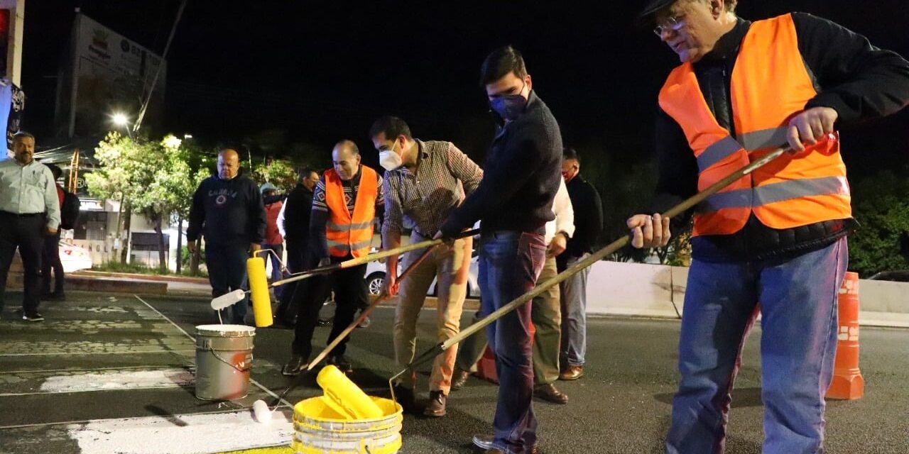 Arranca rehabilitación nocturna de Avenida Salvador Nava Martínez