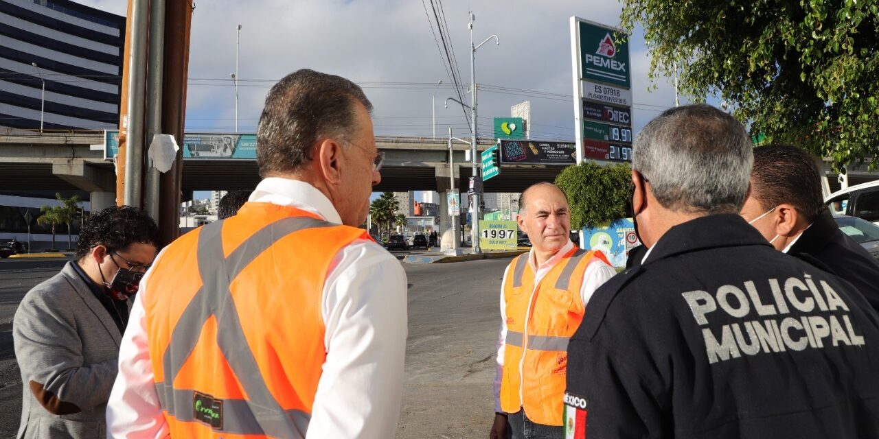 Anuncia alcalde medidas para reducir los riesgos de accidentes en Chapultepec y boulevard Rocha Cordero