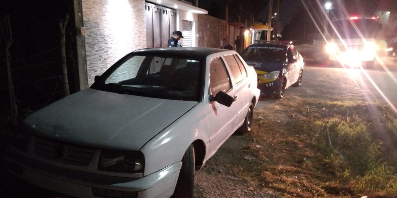 Policías de la DGSPM de Soledad recuperan auto con reporte de robo en La Virgen
