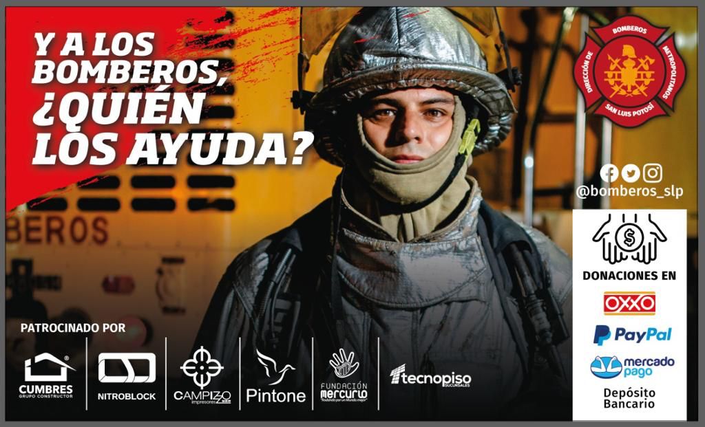 Gastos de operación del cuerpo de bomberos asciende a 23 mdp. Lanzan campaña de donación.