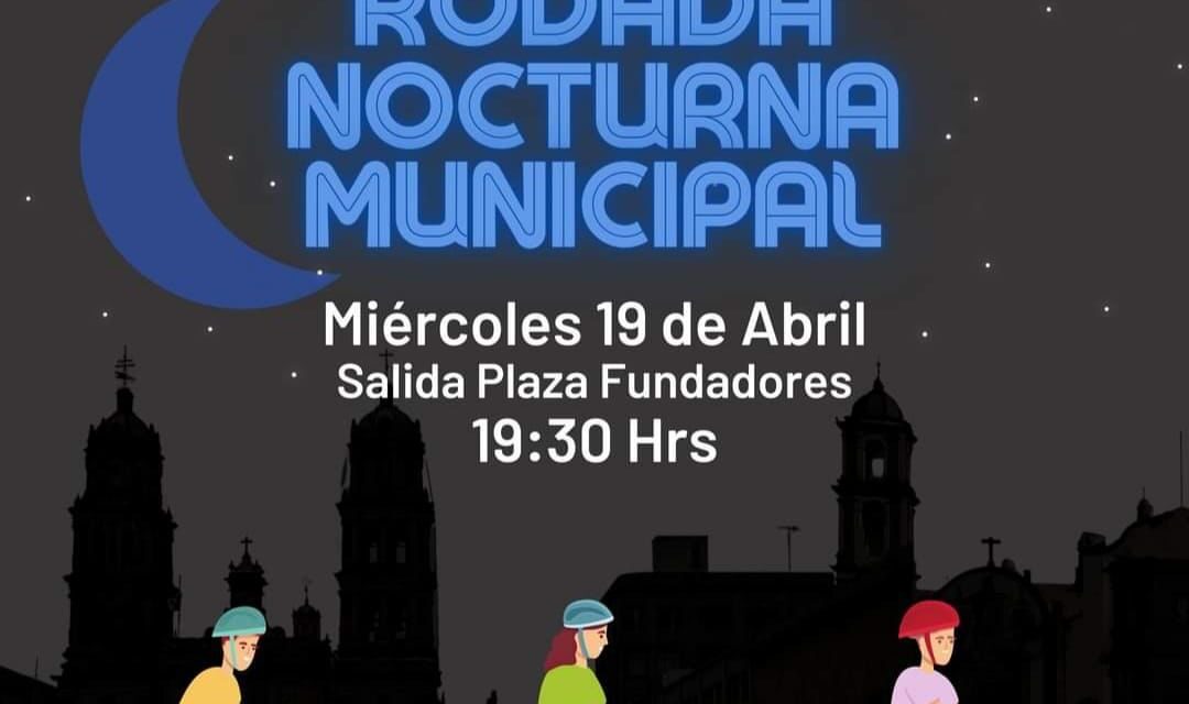 Este miércoles 19 de abril se realizará la II Rodada Municipal Nocturna por las principales calles y avenidas de San Luis Potosí