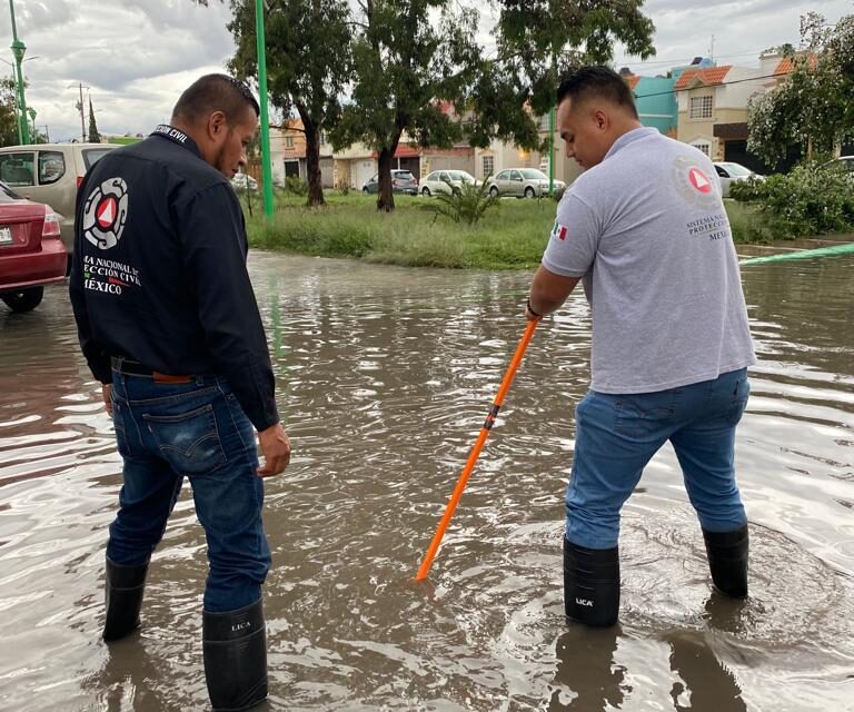 Protección Civil de Soledad se mantuvo en alerta durante las fuertes lluvias del domingo