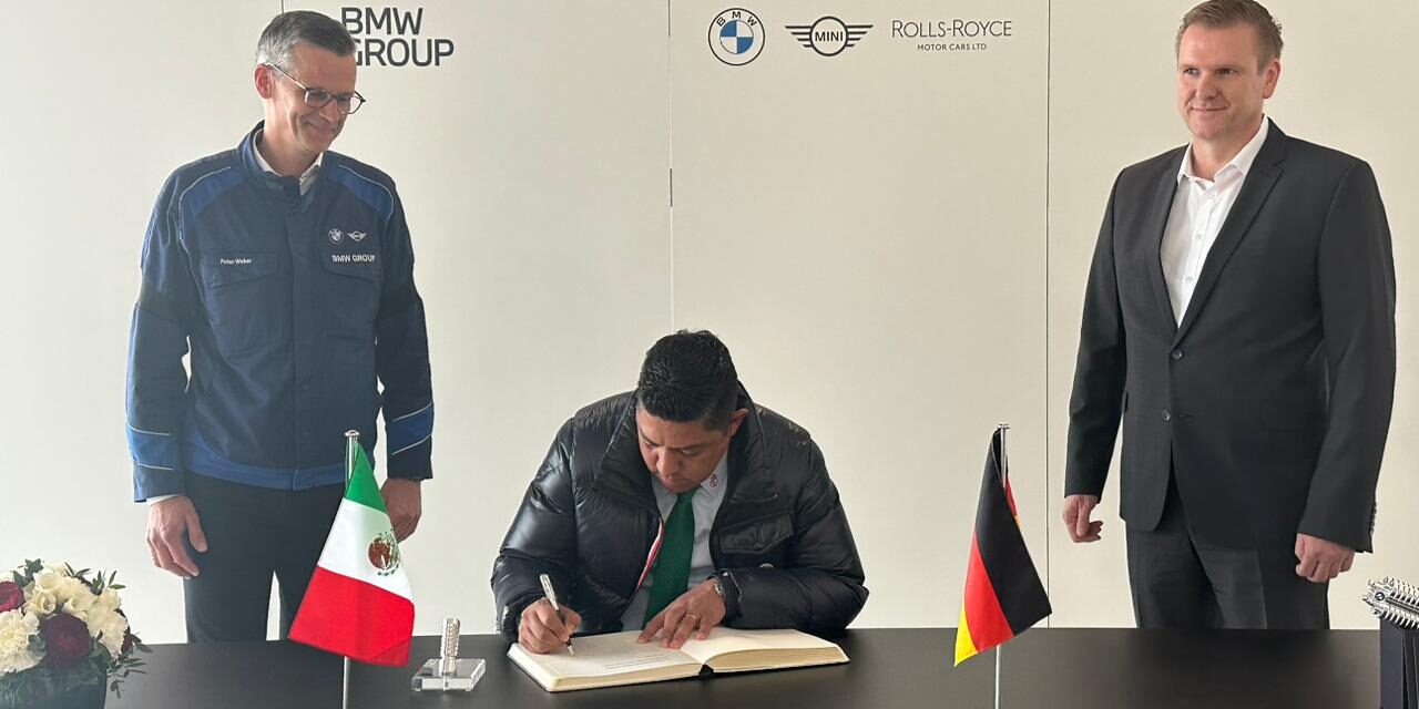 Desde Múnich, formaliza gobernador Ricardo Gallardo inversión de BMW en SLP