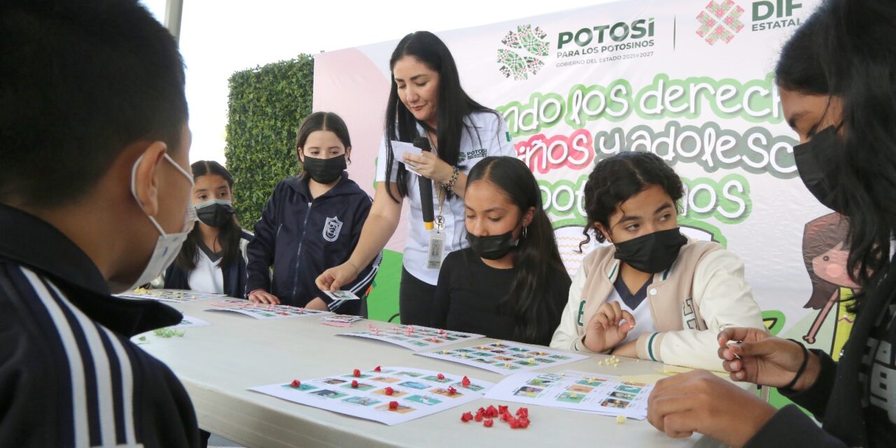 Realiza DIF estatal Feria de los Derechos de la Niñez Potosina
