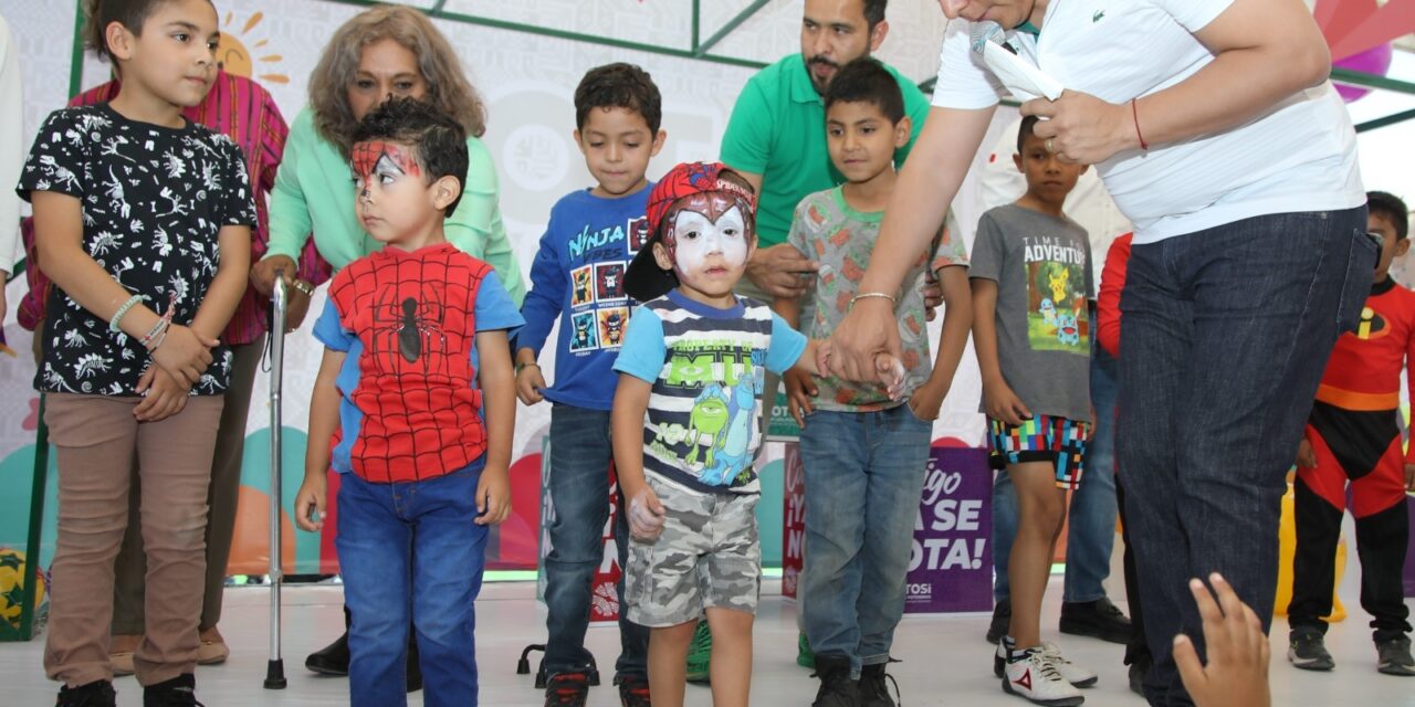 Emotivo festejo para las y los niños realiza Ricardo Gallardo en Soledad