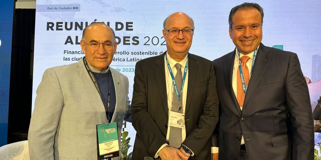 Alcalde Enrique Galindo se reúne con el Presidente del Banco Interamericano de Desarrollo; gestiona recursos para la crisis de agua