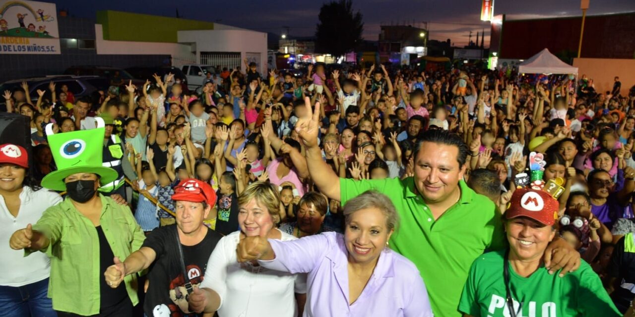 La presidenta de Soledad de GS, visitó cuatro colonias del oriente del municipio para celebrar el Día del Niño y la Niña