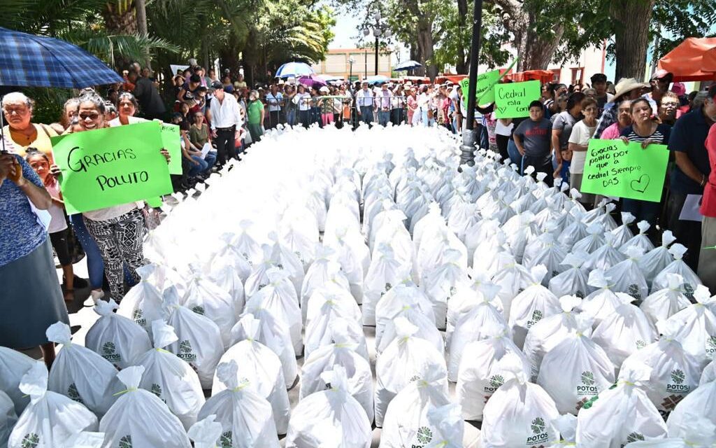 Lleva gobierno estatal apoyo social a cuatro mil familias del Altiplano