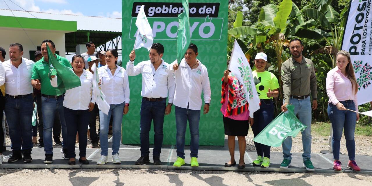 Con apoyo de Ricardo Gallardo Xilitla avanza en el combate a la pobreza
