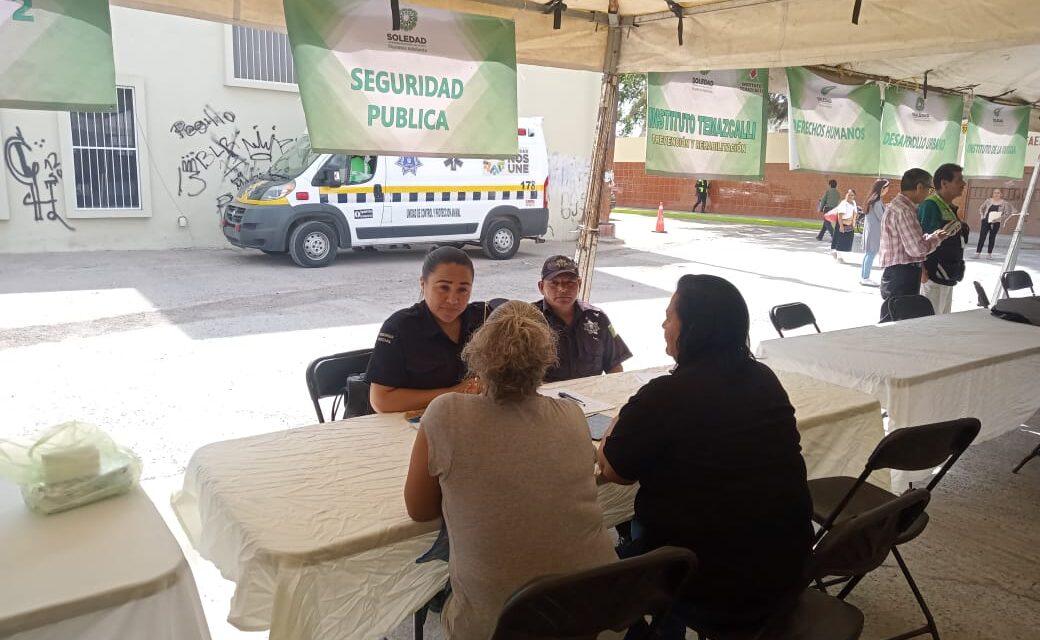 Seguridad Pública de Soledad recibió ocho peticiones durante el “Martes Verde Ciudadano”