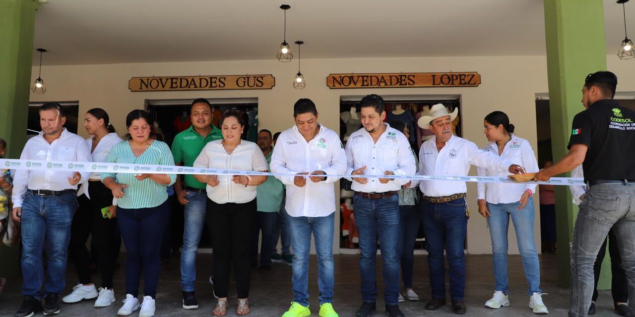 Ricardo Gallardo cumple al Pueblo Mágico de Xilitla con renovado mercado