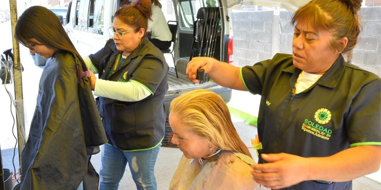 Satisfactoria respuesta al programa de cortes de cabello gratuitos, en Soledad