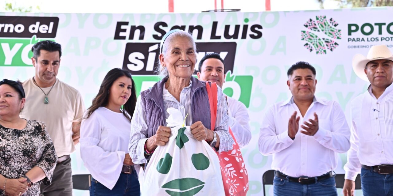 Políticas públicas estatales priorizan el apoyo a las y los potosinos.
