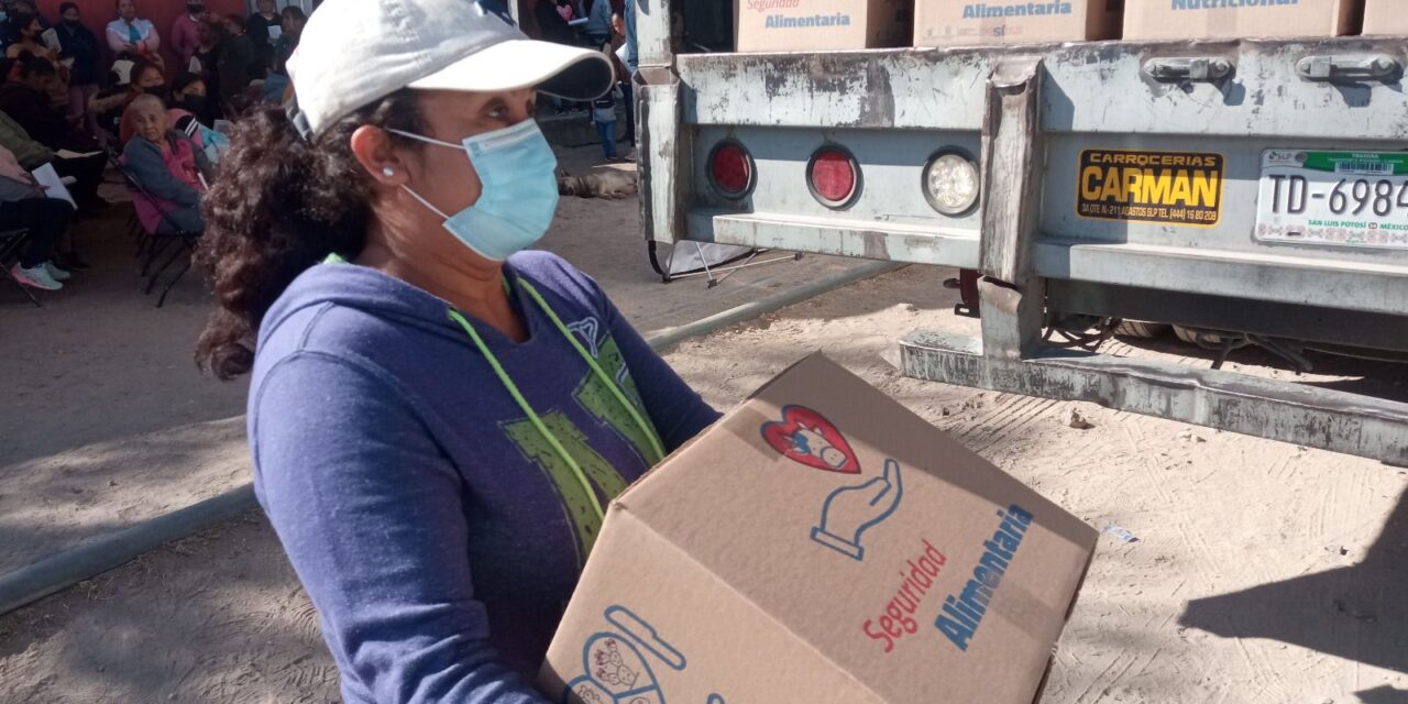 Gobierno de la Capital beneficia la alimentación de las familias potosinas, con programa Paquete Nutricional