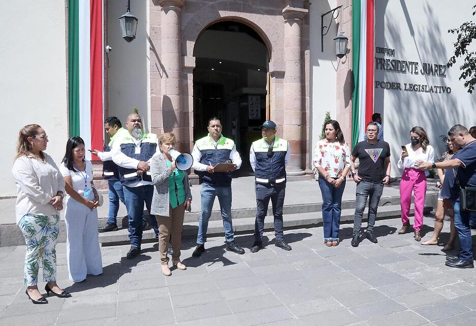 El Congreso del Estado llevó a cabo el simulacro de evacuación de sus instalaciones