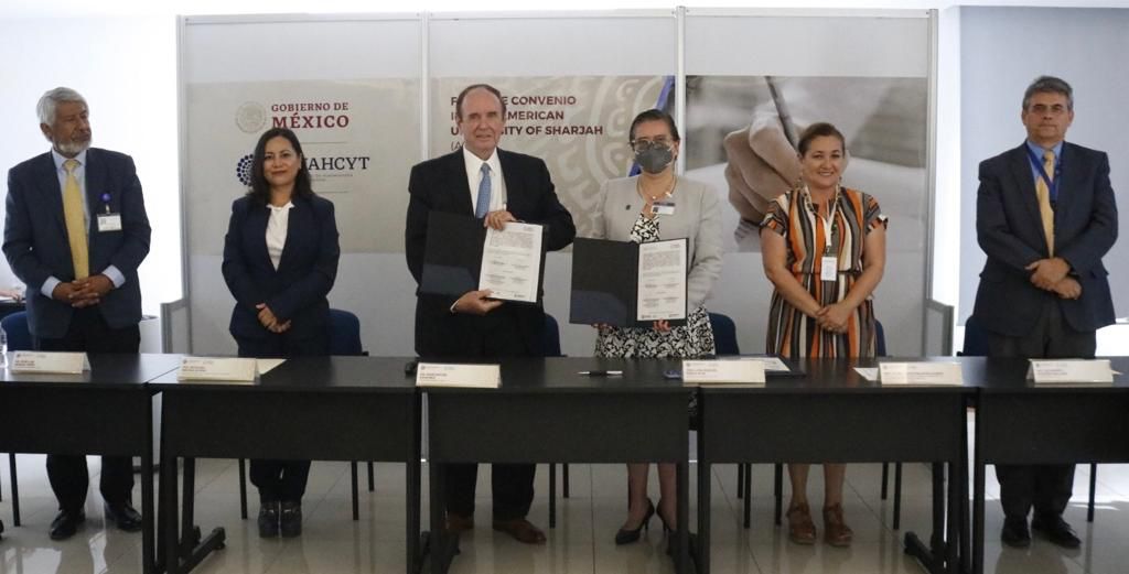 El IPICYT firma acuerdo de colaboración con la Universidad Americana de Sharjah de los Emiratos Árabes Unidos