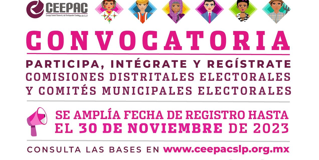 CEEPAC amplía la convocatoria para integración de organismos desconcentrados