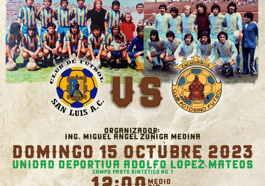Todo listo para el partido de Leyendas del futbol potosino