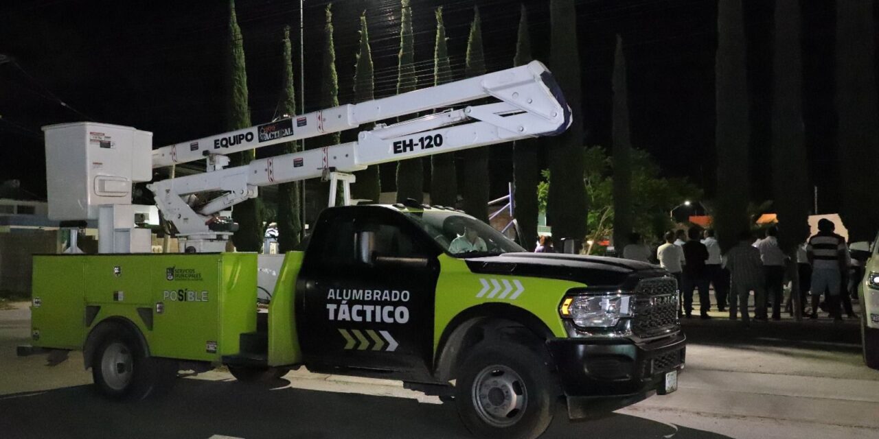En solo una semana, más de 24 mil Capitalinos beneficiados con el encendido de Alumbrado Táctico