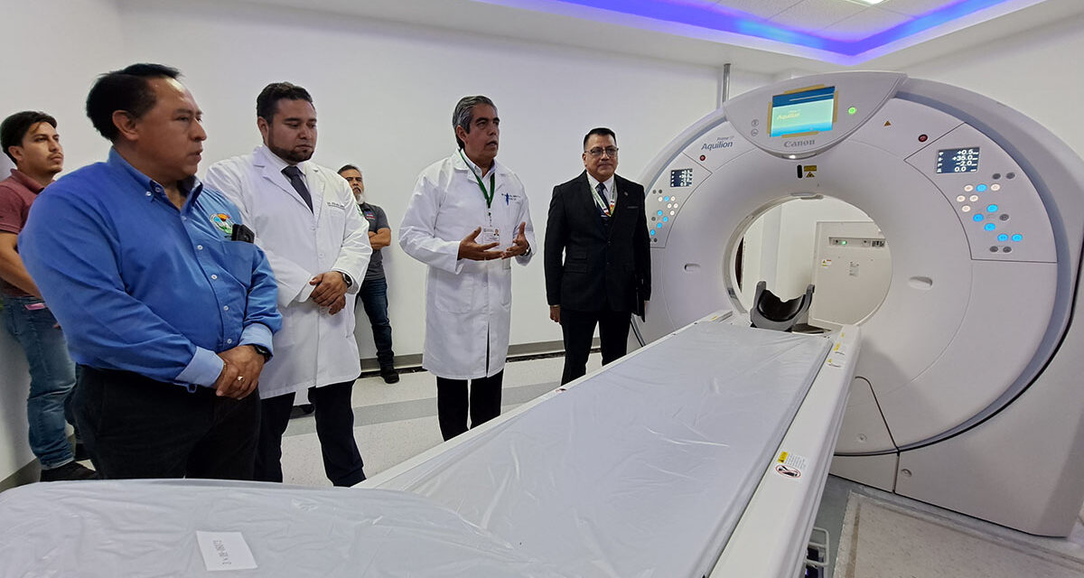 Instala IMSS SLP nuevo equipo de tomografía en HGZ No. 6 para beneficio de derechohabientes de la zona huasteca