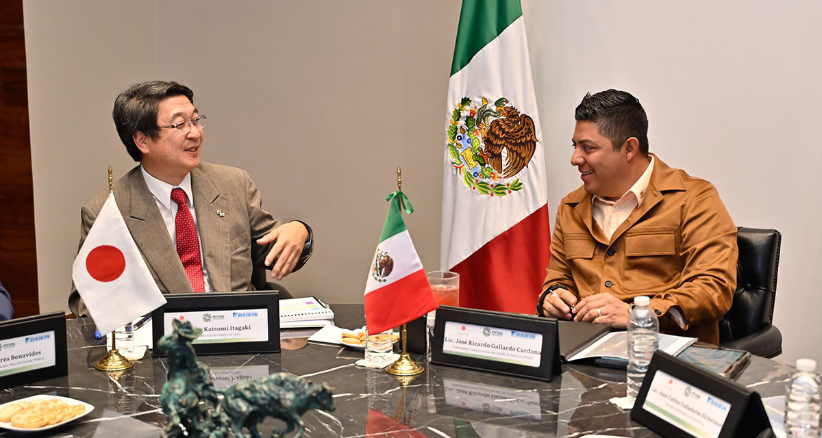 Ricardo Gallardo sostiene reunión con cónsul de Japón