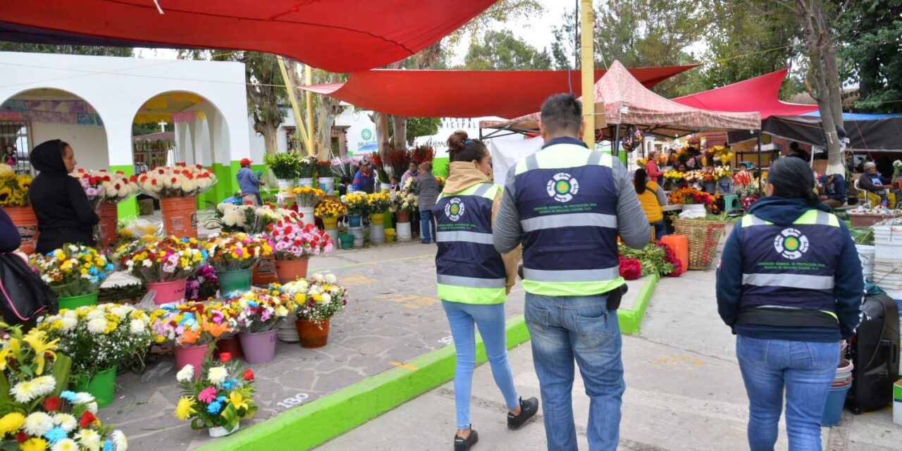 Activos, dispositivos de prevención y limpieza en panteones municipales de Soledad