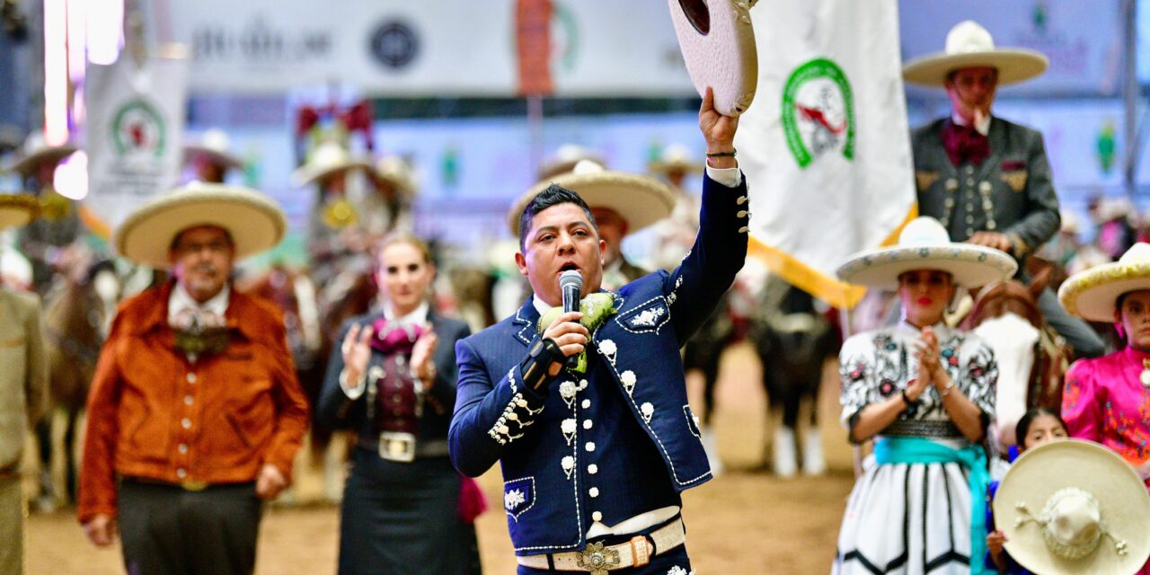 Ricardo Gallardo inaugura competencias del Nacional Charro 2023