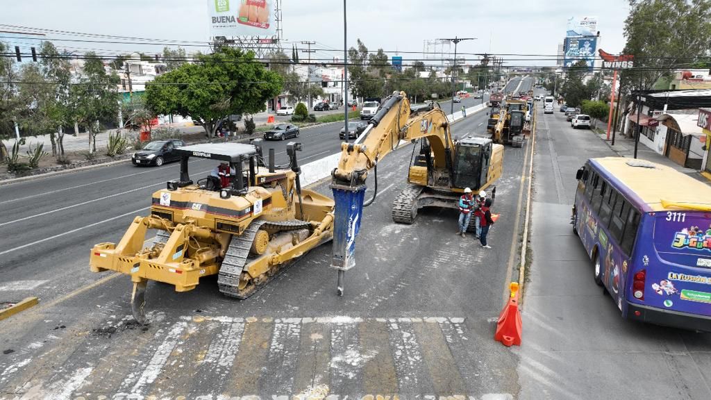Gobierno de la Capital avanza en la modernización de San Luis Potosí, con obras públicas en varios sectores de la ciudad