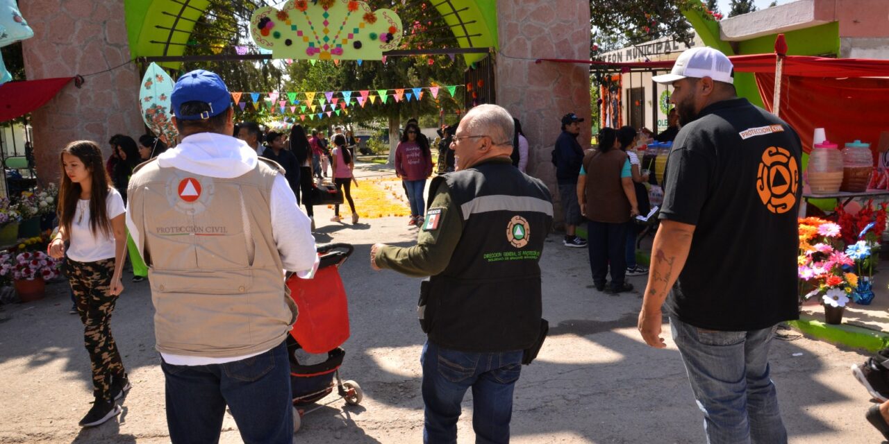 Protección Civil de Soledad reporta saldo blanco en actividades por Día de Muertos