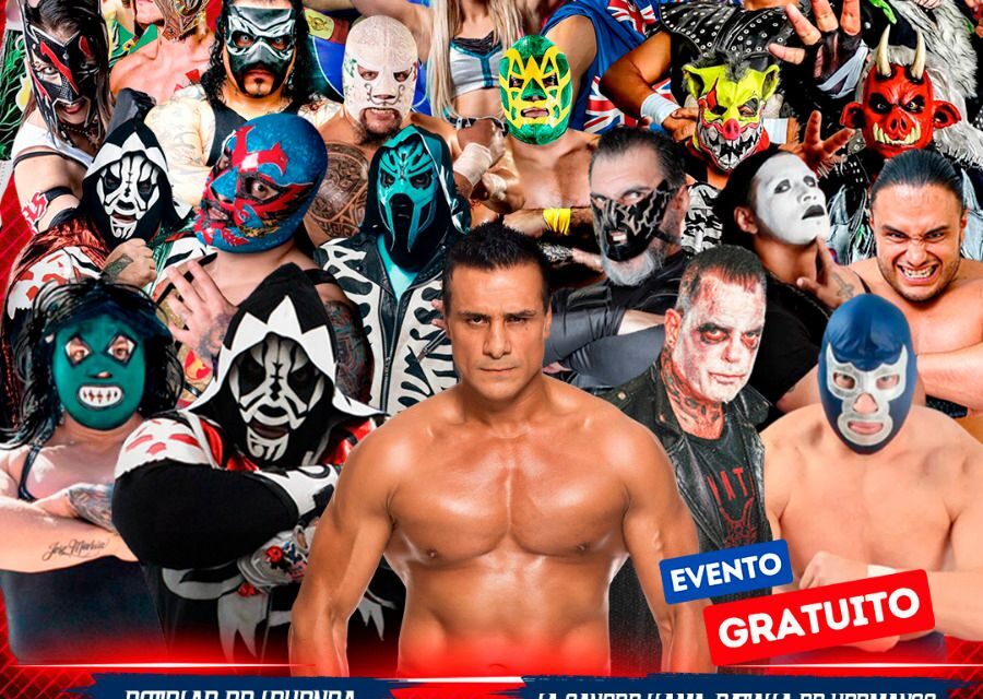 Todo listo para la espectacular función de lucha libre gratuita de la Capital del Sí, este sábado 2 de diciembre con Alberto el Patrón