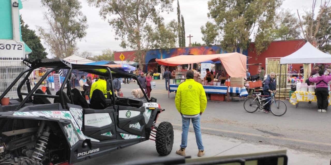 Protección Civil estatal implementa operativo en panteones