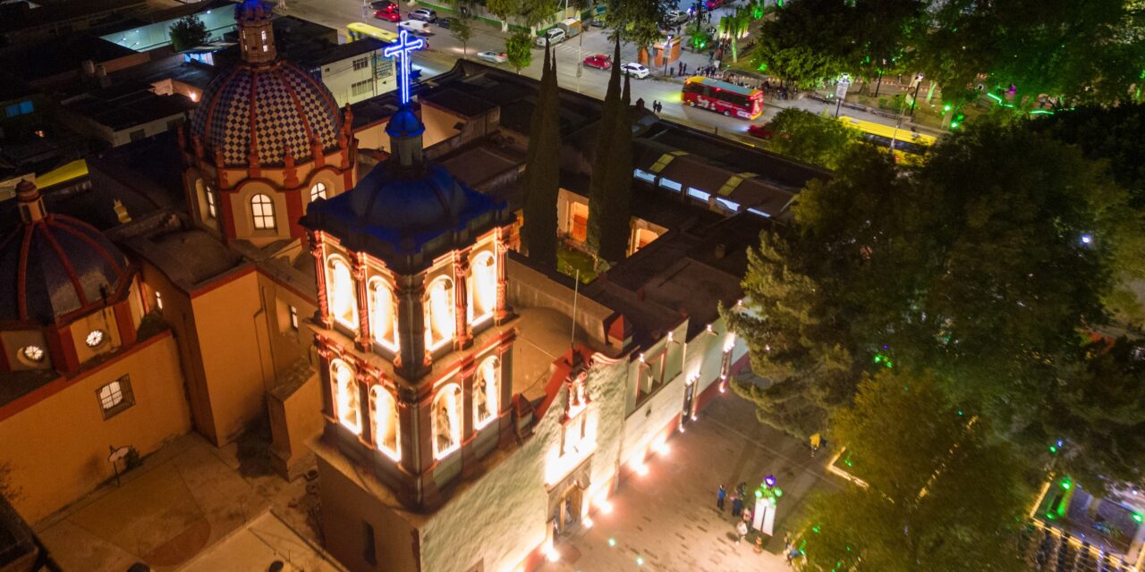 Ricardo Gallardo inaugura restauración del atrio de la iglesia de Tlaxcala