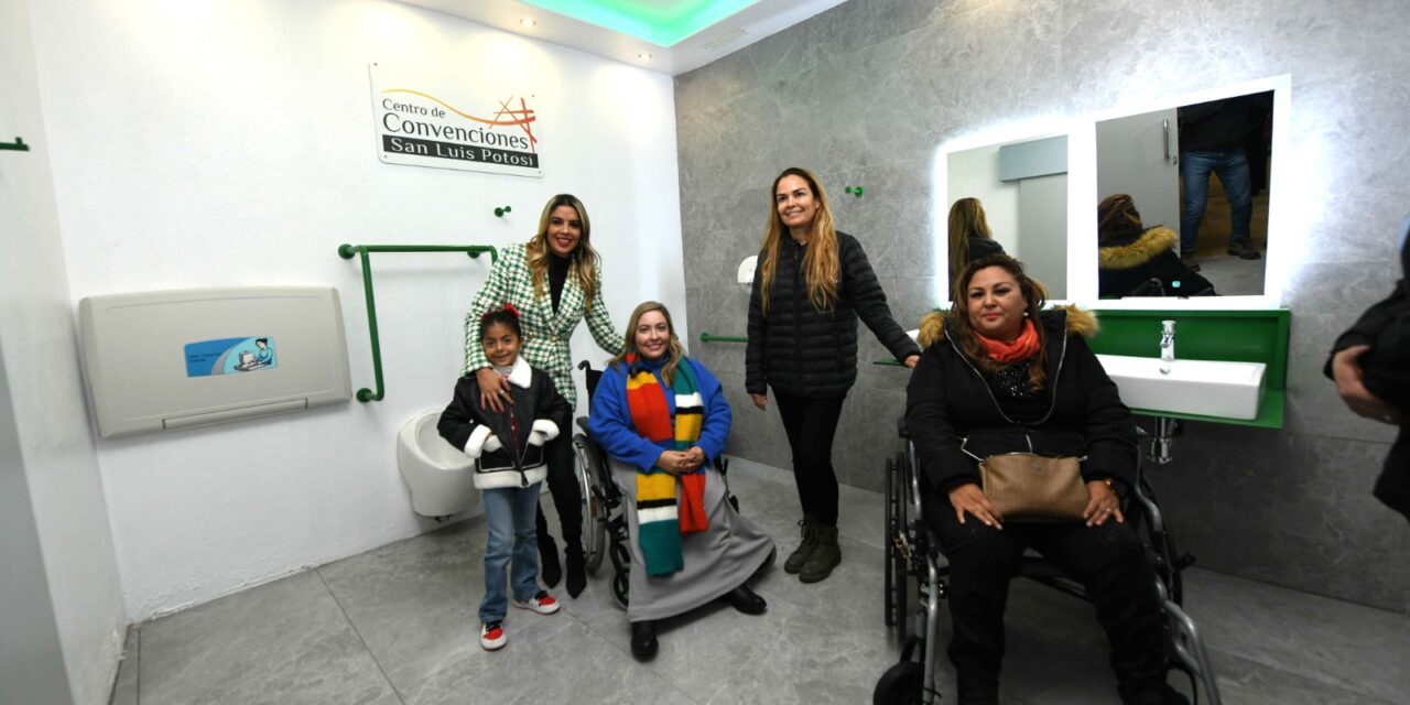 DIF estatal inaugura primer sanitario inclusivo en el centro de convenciones