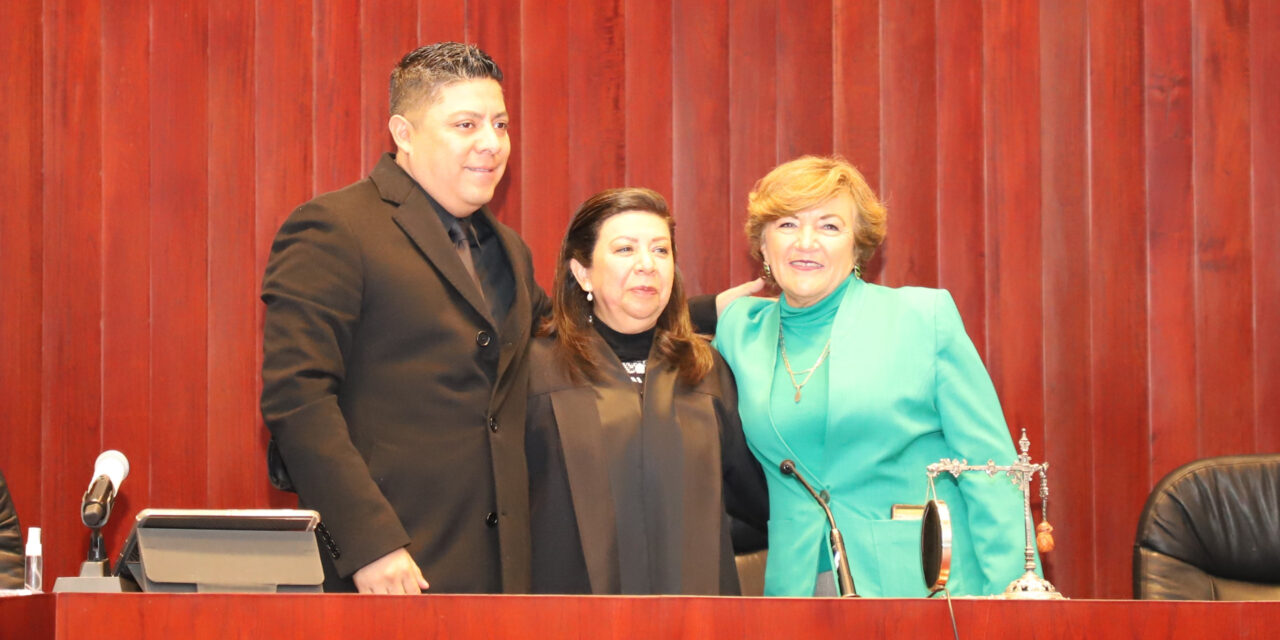 La Magistrada Presidenta María Manuela García Cázares, rindió su primer informe de labores al frente de este Poder del Estado.