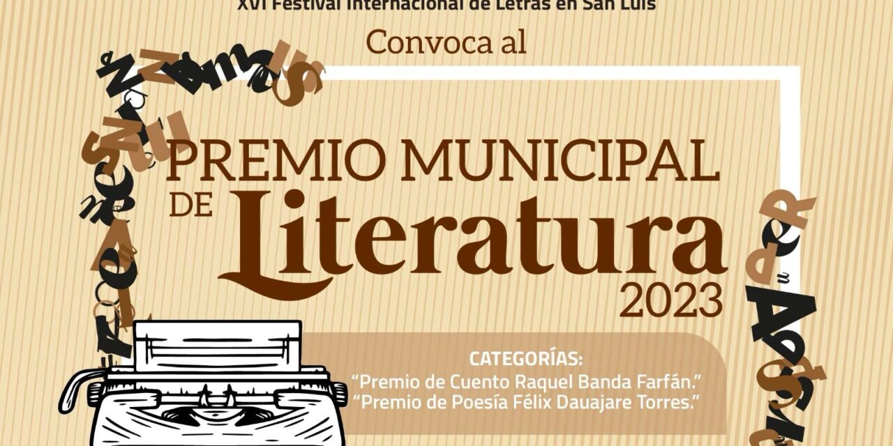 ¿Tienes talento para escribir?, checa la convocatoria al Premio Municipal de Literatura 2023